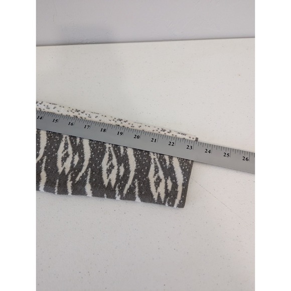 Milly Cardigan L Animal Print Gray‎ Artsy Career Editorial Large Buttons Fall - Picture 8 of 9